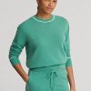 Suéteres de cuello redondo de cachemira Ralph Lauren verdes para mujer Suéteres de cuello redondo de cachemira Ralph Lauren verdes para mujer