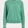 Suéteres de cuello redondo de cachemira Ralph Lauren verdes para mujer Suéteres de cuello redondo de cachemira Ralph Lauren verdes para mujer