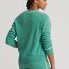 Suéteres de cuello redondo de cachemira Ralph Lauren verdes para mujer Suéteres de cuello redondo de cachemira Ralph Lauren verdes para mujer