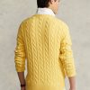 Suéteres de punto trenzado de algodón Ralph Lauren para hombre en amarillo Suéteres de punto trenzado de algodón Ralph Lauren para hombre en amarillo