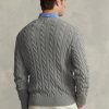 Suéteres de punto trenzado de algodón Ralph Lauren para hombre en gris Suéteres de punto trenzado de algodón Ralph Lauren para hombre en gris