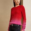 Suéteres de punto trenzado Ralph Lauren para mujer, color rojo, para el Año Nuevo Lunar Suéteres de punto trenzado Ralph Lauren para mujer, color rojo, para el Año Nuevo Lunar