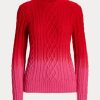 Suéteres de punto trenzado Ralph Lauren para mujer, color rojo, para el Año Nuevo Lunar Suéteres de punto trenzado Ralph Lauren para mujer, color rojo, para el Año Nuevo Lunar