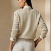 Suéteres de seda con diseño de oso de cable de Ralph Lauren para mujer en beige Suéteres de seda con diseño de oso de cable de Ralph Lauren para mujer en beige