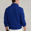 Suéteres Ralph Lauren de algodón con cremallera de un cuarto para hombre en azul Suéteres Ralph Lauren de algodón con cremallera de un cuarto para hombre en azul