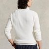 Suéteres Ralph Lauren de algodón de punto de malla con cremallera de un cuarto para hombre en blanco Suéteres Ralph Lauren de algodón de punto de malla con cremallera de un cuarto para hombre en blanco