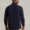 Suéteres Ralph Lauren de algodón texturizado con cremallera de un cuarto para hombre en la Marina Suéteres Ralph Lauren de algodón texturizado con cremallera de un cuarto para hombre en la Marina