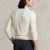 Suéteres Ralph Lauren de algodón texturizado de corte entallado para hombre, color blanco Suéteres Ralph Lauren de algodón texturizado de corte entallado para hombre, color blanco