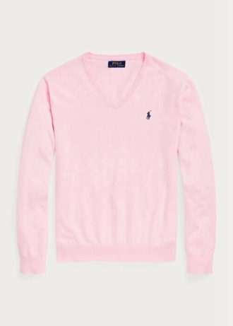 Suéteres Ralph Lauren de algodón texturizado de corte entallado para hombre en color rosa Suéteres Ralph Lauren de algodón texturizado de corte entallado para hombre en color rosa