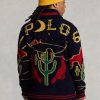 Suéteres Ralph Lauren de lana con cremallera completa y gráficos multicolores para hombre Suéteres Ralph Lauren de lana con cremallera completa y gráficos multicolores para hombre