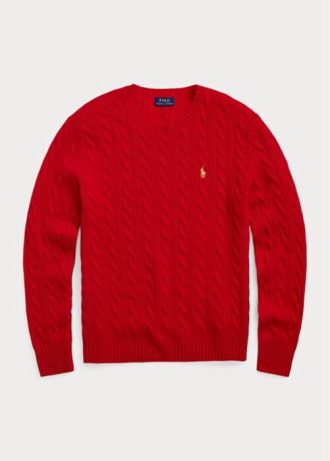 Suéteres Ralph Lauren de lana y cachemir para hombre, color rojo, para el Año Nuevo Lunar Suéteres Ralph Lauren de lana y cachemir para hombre, color rojo, para el Año Nuevo Lunar