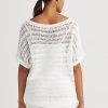Suéteres Ralph Lauren de manga corta de algodón blanco para mujer Suéteres Ralph Lauren de manga corta de algodón blanco para mujer