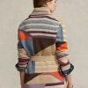 Suéteres Ralph Lauren de mezcla de lino con chal y motivo geométrico multicolor para mujer Suéteres Ralph Lauren de mezcla de lino con chal y motivo geométrico multicolor para mujer