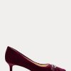 Tacones de terciopelo Ralph Lauren Amory para mujer en color fucsia Tacones de terciopelo Ralph Lauren Amory para mujer en color fucsia