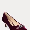 Tacones de terciopelo Ralph Lauren Amory para mujer en color fucsia Tacones de terciopelo Ralph Lauren Amory para mujer en color fucsia