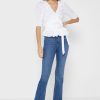 Tops blancos con detalle de volantes de Ralph Lauren para mujer Tops blancos con detalle de volantes de Ralph Lauren para mujer
