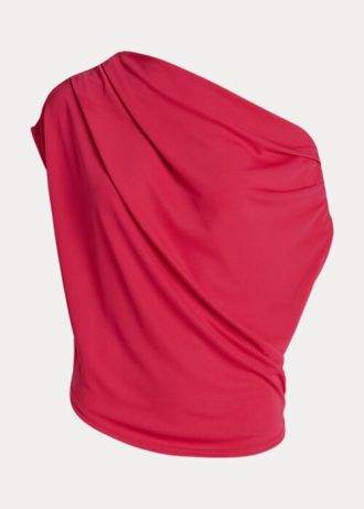 Tops de jersey elástico Ralph Lauren de color rosa para mujer