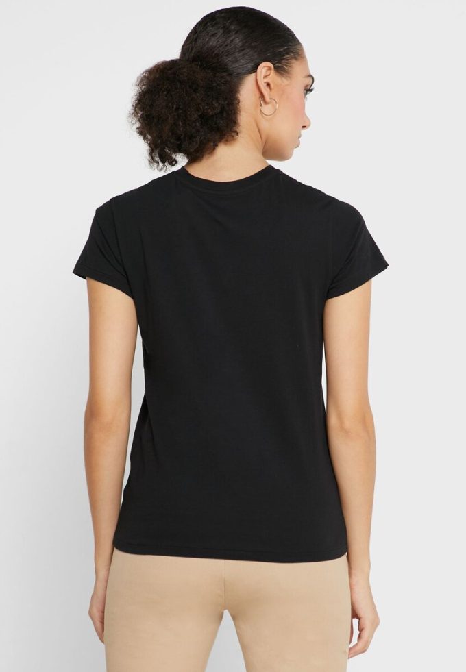 Tops gráficos de cuello redondo Ralph Lauren negros para mujer Tops gráficos de cuello redondo Ralph Lauren negros para mujer