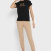 Tops gráficos de cuello redondo Ralph Lauren negros para mujer Tops gráficos de cuello redondo Ralph Lauren negros para mujer