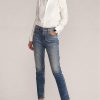 Vaqueros ajustados de tiro alto Ralph Lauren 861 para mujer en azul