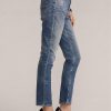 Vaqueros ajustados de tiro alto Ralph Lauren 861 para mujer en azul