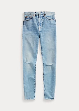 Vaqueros ajustados de tiro alto Ralph Lauren Callen para mujer de AZURE