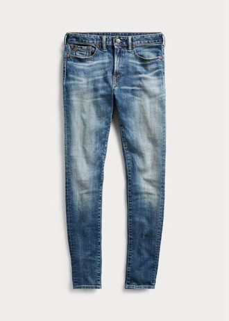 Vaqueros ajustados elásticos azules Ralph Lauren para mujer