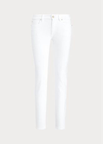 Vaqueros blancos Ralph Lauren 400 Matchstick para mujer