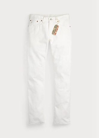 Vaqueros blancos Ralph Lauren Slim Fit Whitestone para hombre