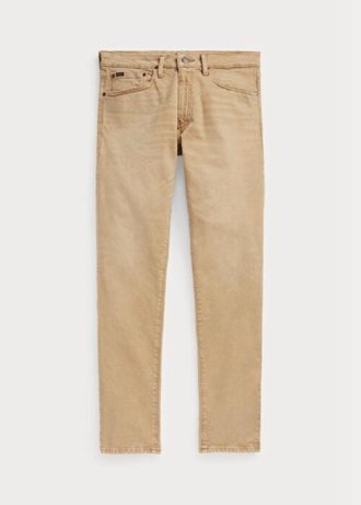 Vaqueros elásticos ajustados Ralph Lauren Sullivan para hombre en color caqui