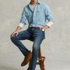Vaqueros elásticos de alto rendimiento Ralph Lauren Sullivan para hombre en azul