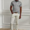 Vaqueros elásticos de corte ajustado Ralph Lauren blancos para hombre
