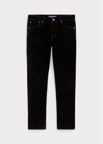 Vaqueros negros de terciopelo elástico de corte slim Ralph Lauren para hombre