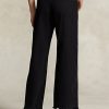 Vaqueros negros Ralph Lauren de tiro alto y pierna ancha para mujer Vaqueros negros Ralph Lauren de tiro alto y pierna ancha para mujer