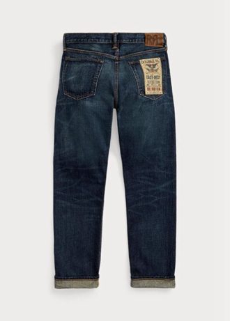 Vaqueros Ralph Lauren Bayview Selvedge de corte alto y corte slim para hombre en azul