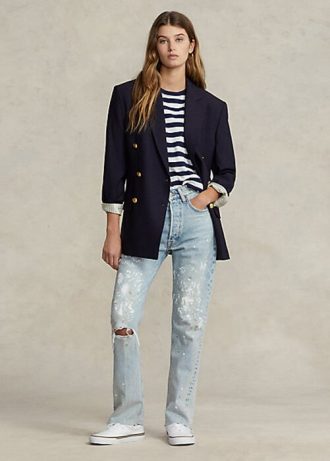 Vaqueros Ralph Lauren de corte recto para mujer de AZURE