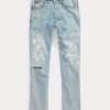 Vaqueros Ralph Lauren de corte recto para mujer de AZURE Vaqueros Ralph Lauren de corte recto para mujer de AZURE