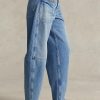 Vaqueros Ralph Lauren de tiro alto y corte cónico para mujer en azul Vaqueros Ralph Lauren de tiro alto y corte cónico para mujer en azul