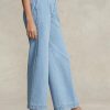 Vaqueros Ralph Lauren de tiro alto y pierna ancha para mujer en azul Vaqueros Ralph Lauren de tiro alto y pierna ancha para mujer en azul