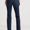 Vaqueros Ralph Lauren de tiro bajo, rectos y curvilíneos para mujer, color azul marino Vaqueros Ralph Lauren de tiro bajo, rectos y curvilíneos para mujer, color azul marino