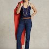 Vaqueros rectos de tiro alto Ralph Lauren para mujer de Royal Vaqueros rectos de tiro alto Ralph Lauren para mujer de Royal