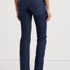 Vaqueros rectos de tiro medio Ralph Lauren para mujer en azul Vaqueros rectos de tiro medio Ralph Lauren para mujer en azul