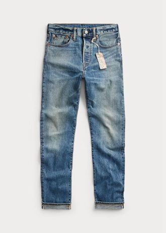 Vaqueros rectos vintage elásticos Ralph Lauren azules para mujer