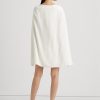 Vestido de cóctel Ralph Lauren de georgette color crema para mujer Vestido de cóctel Ralph Lauren de georgette color crema para mujer