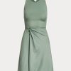 Vestido de día sin mangas de jersey Ralph Lauren Haddington verde para mujer Vestido de día sin mangas de jersey Ralph Lauren Haddington verde para mujer