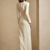 Vestido de esmoquin de seda Kristian de Ralph Lauren para mujer en color crema Vestido de esmoquin de seda Kristian de Ralph Lauren para mujer en color crema