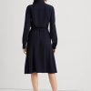 Vestido entallado y acampanado Ralph Lauren para mujer en color azul marino Vestido entallado y acampanado Ralph Lauren para mujer en color azul marino