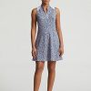 Vestido híbrido de malla y jersey floral Ralph Lauren para mujer