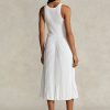 Vestido plisado blanco para mujer de la colección Spelman de Ralph Lauren Vestido plisado blanco para mujer de la colección Spelman de Ralph Lauren