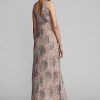 Vestido Ralph Lauren de gasa de seda arrugada con estampado floral multicolor/marrón para mujer Vestido Ralph Lauren de gasa de seda arrugada con estampado floral multicolor/marrón para mujer